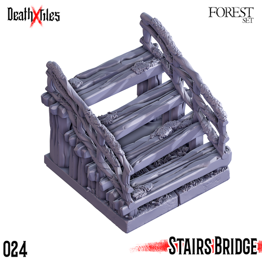 DeathXTiles - Forest Tile 024 Stairs Bridge