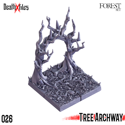 DeathXTiles - Forest Tile 026 Tree Archway