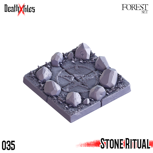 DeathXTiles - Forest Tile 035 Stone Ritual