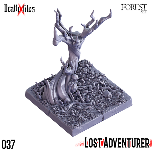 DeathXTiles - Forest Tile 037 Lost Adventurer