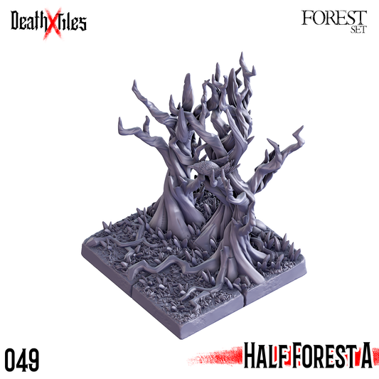 DeathXTiles - Forest Tile 049 Half Forest