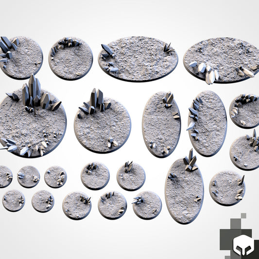 3D Printed Crystal Xenos Bases-3D Print-Ashdown Gaming