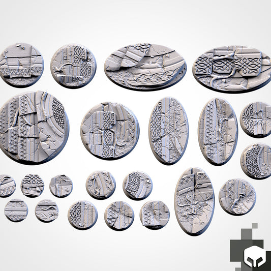 3D Printed Ancestral Ruins Bases-3D Print-Ashdown Gaming