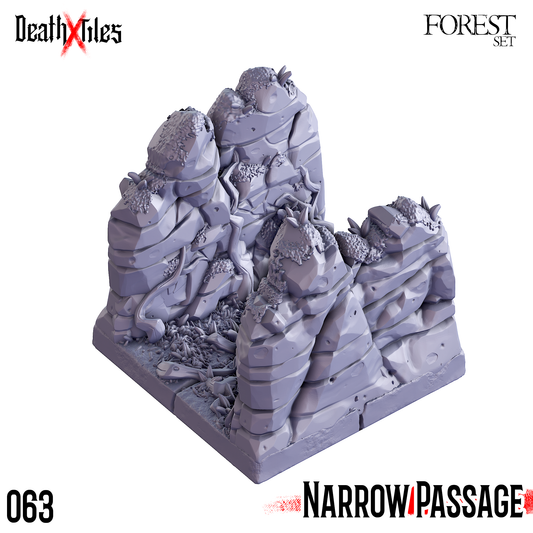 DeathXTiles - Forest Tile 063 Narrow Passage