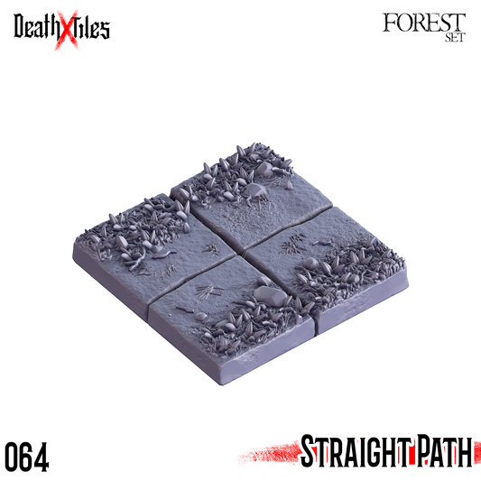 DeathXTiles - Forest Tile 064 Straight Path