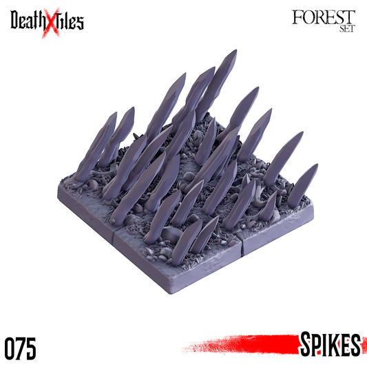 DeathXTiles - Forest Tile 075 Spikes