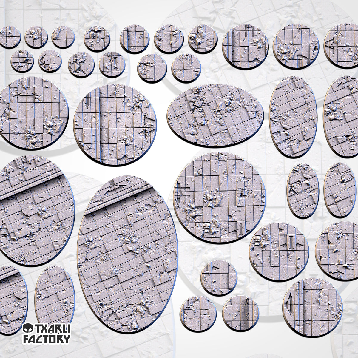 3D Printed Ruined Palace Bases-3D Print-Ashdown Gaming