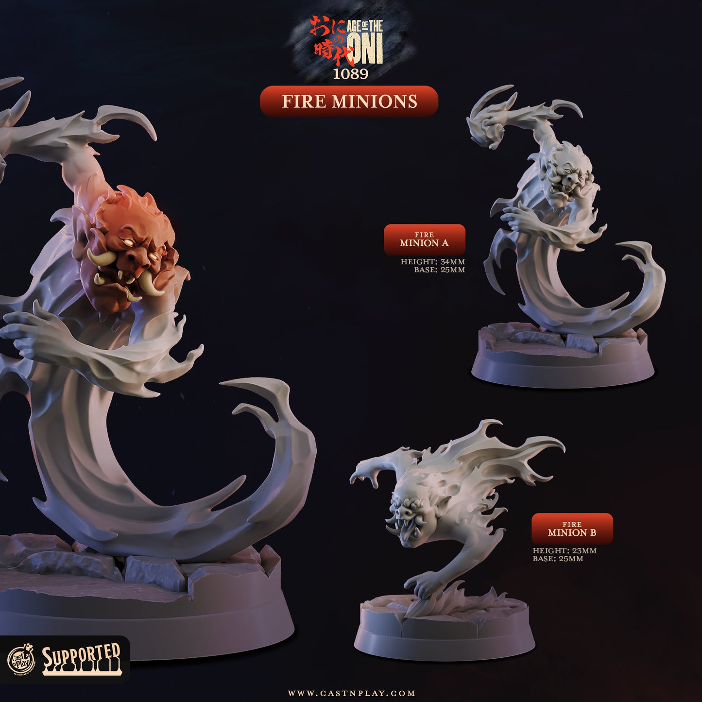 Cast 'n' Play 1089: Fire Minions (Pack of two)