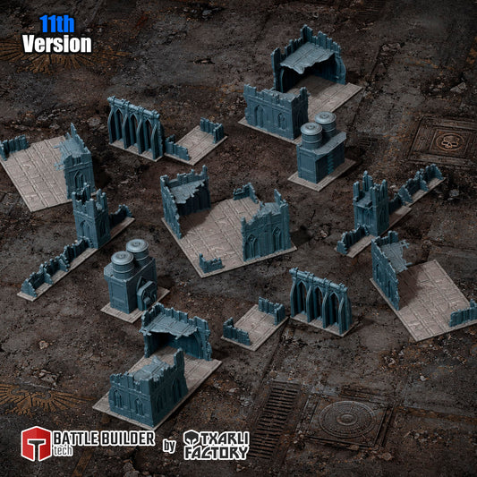 Txarli Factory - City Ruins Scenery Pack (11th Edition Update)