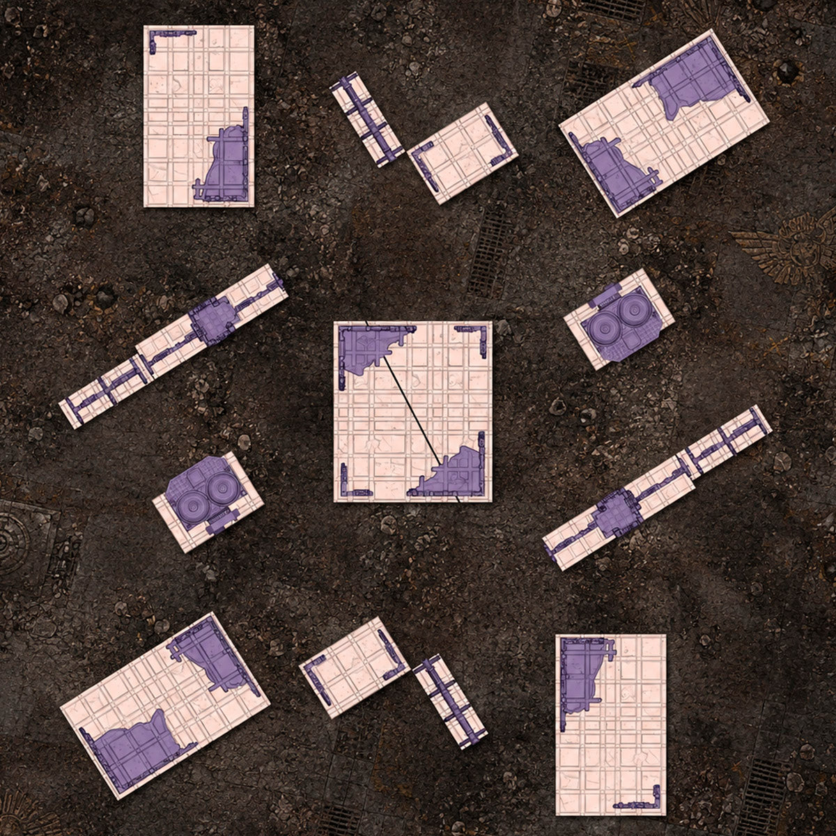 Txarli Factory - City Ruins Scenery Pack (11th Edition Update)