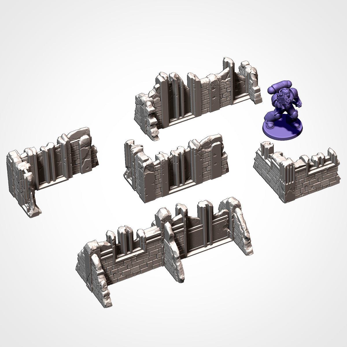 Txarli Factory - City Ruins Scenery Pack (11th Edition Update)