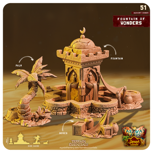 Terrain Essentials 051 - Desert Wilds: Fountain of Wonders