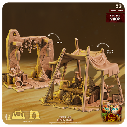 Terrain Essentials 053 - Desert Wilds: Spice Shop