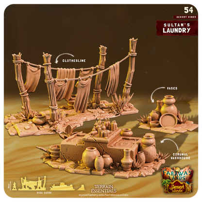 Terrain Essentials 054 - Desert Wilds: Sultans Laundry