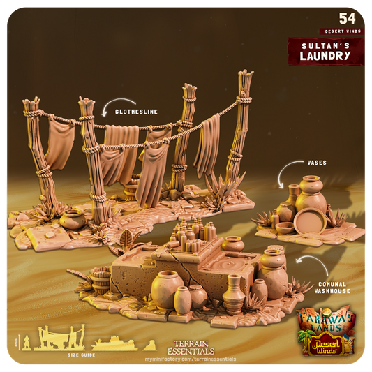 Terrain Essentials 054 - Desert Wilds: Sultans Laundry
