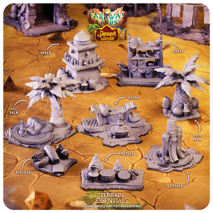 Terrain Essentials 050 - Desert Wilds: Sunny MIrage Scatter Set