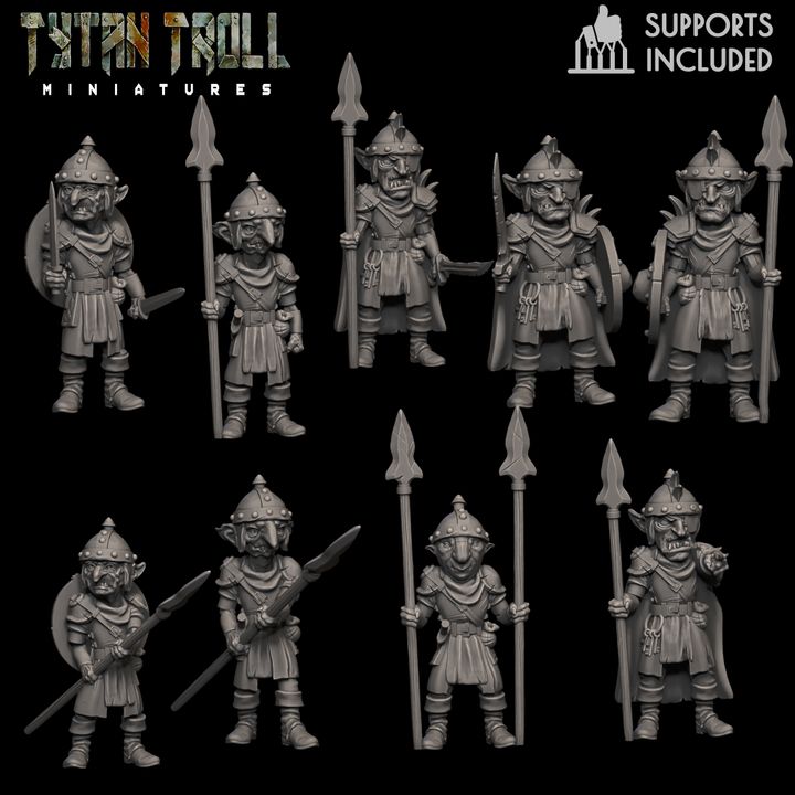 TytanTroll Miniatures - Goblin Guard Set