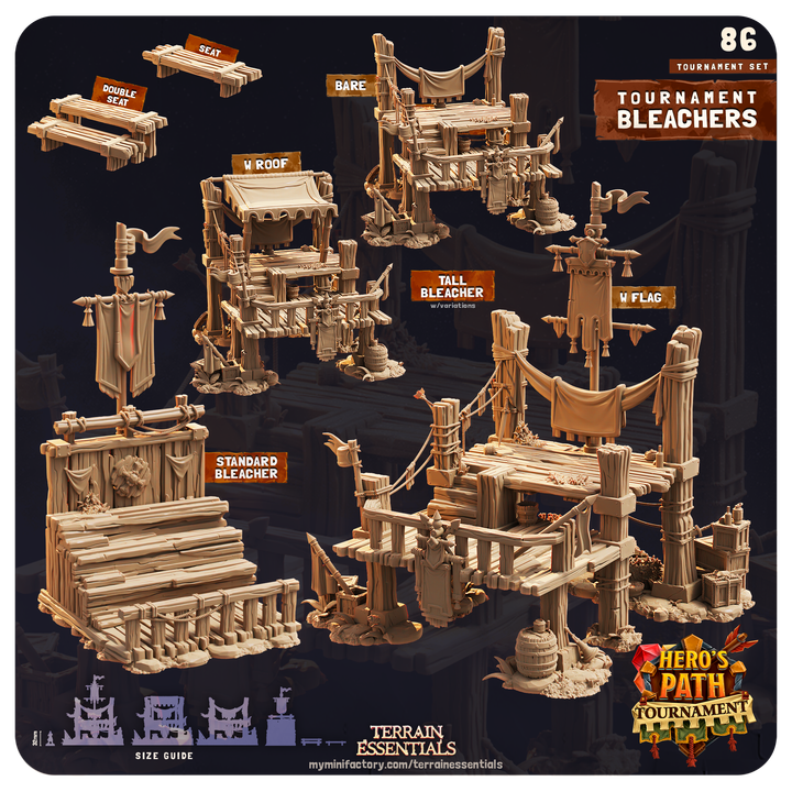 Terrain Essentials 086 - Medieval Tournament: Tournamnent Bleachers
