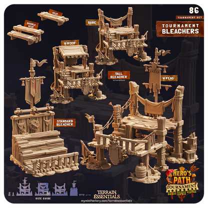 Terrain Essentials 086 - Medieval Tournament: Tournamnent Bleachers