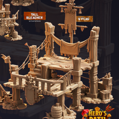 Terrain Essentials 086 - Medieval Tournament: Tournamnent Bleachers
