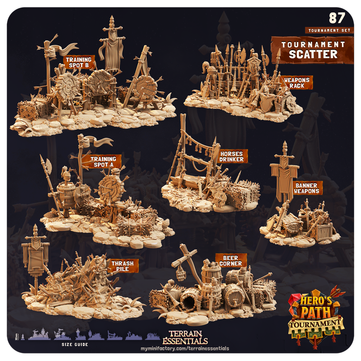 Terrain Essentials 087 - Medieval Tournament: Tournamnent Scatter