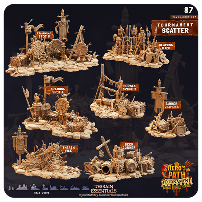 Terrain Essentials 087 - Medieval Tournament: Tournamnent Scatter