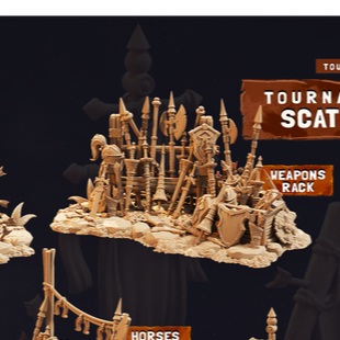 Terrain Essentials 087 - Medieval Tournament: Tournamnent Scatter