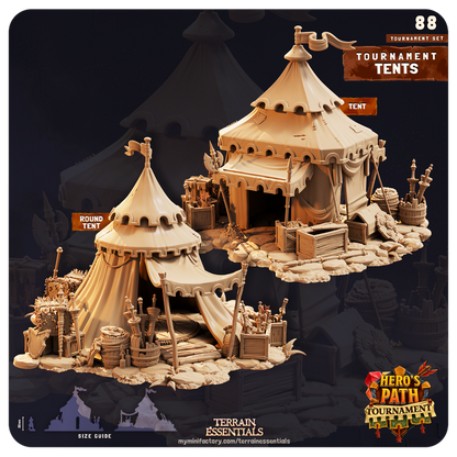 Terrain Essentials 088 - Medieval Tournament: Tournamnent Tents