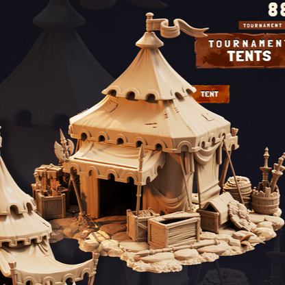 Terrain Essentials 088 - Medieval Tournament: Tournamnent Tents
