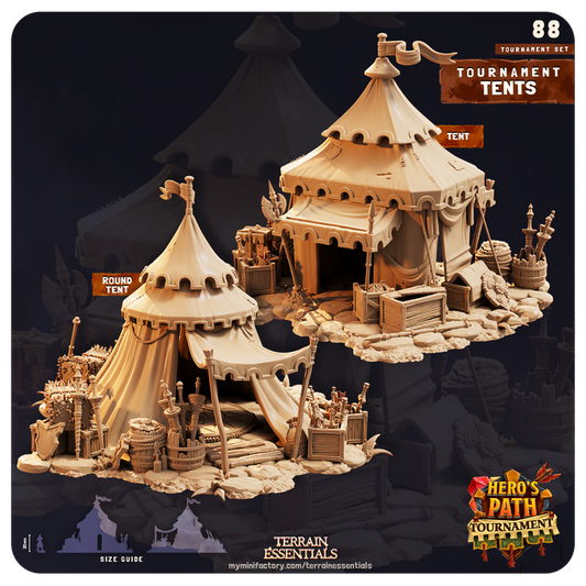 Terrain Essentials 088 - Medieval Tournament: Tournamnent Tents