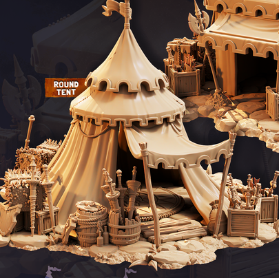 Terrain Essentials 088 - Medieval Tournament: Tournamnent Tents