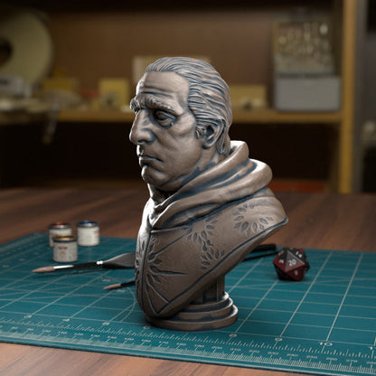 TytanTroll Miniatures: Male Priest Bust-Bust-Ashdown Gaming