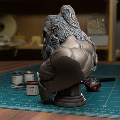 TytanTroll Miniatures: Orc Barbarian Bust-Bust-Ashdown Gaming