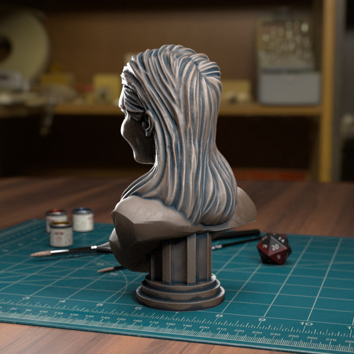 TytanTroll Miniatures: Smiling Girl Bust-Bust-Ashdown Gaming