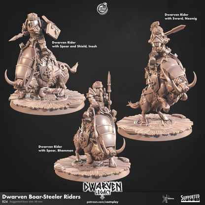 Cast 'n' Play 824: Dwarven Boar-Steeler Riders