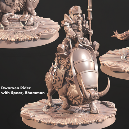 Cast 'n' Play 824: Dwarven Boar-Steeler Riders