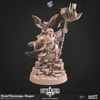 Cast 'n' Play 825: Dwarven Runesage Diogen