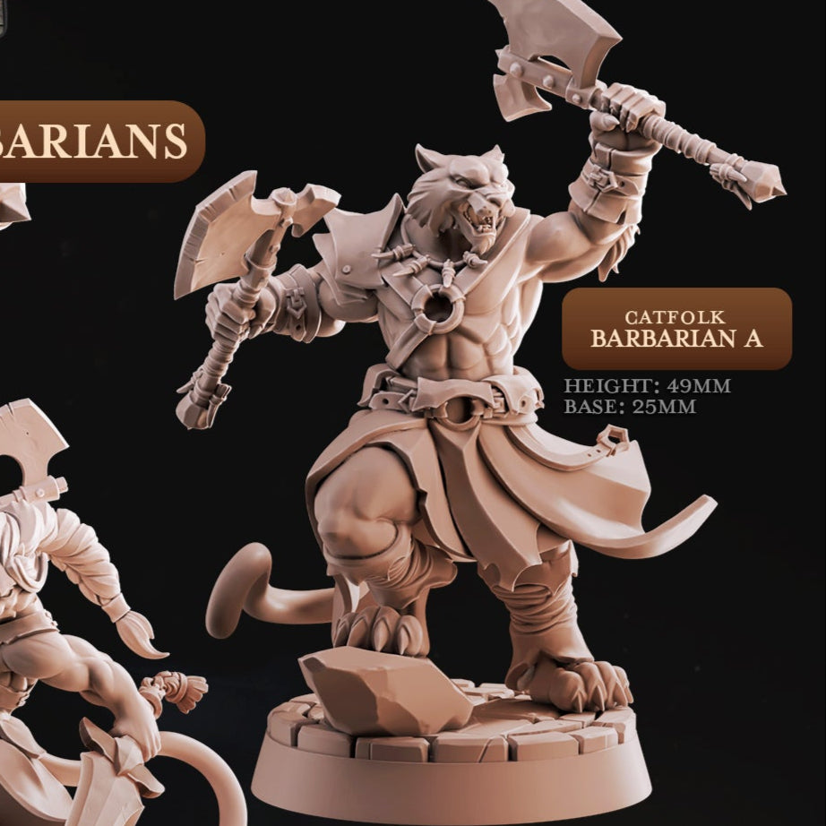 Cast 'n' Play 993: Catfolk Barbarians