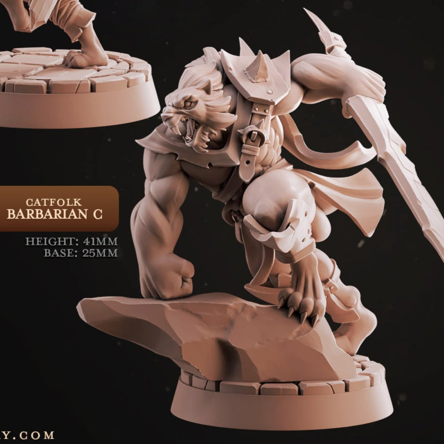 Cast 'n' Play 993: Catfolk Barbarians