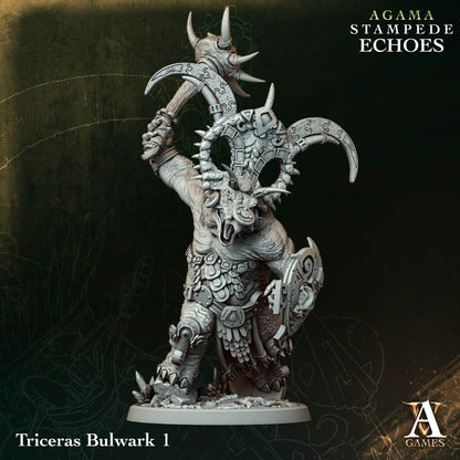 Archvillain Games - Agmar: Stampede Echoes - Triceras Bulwark