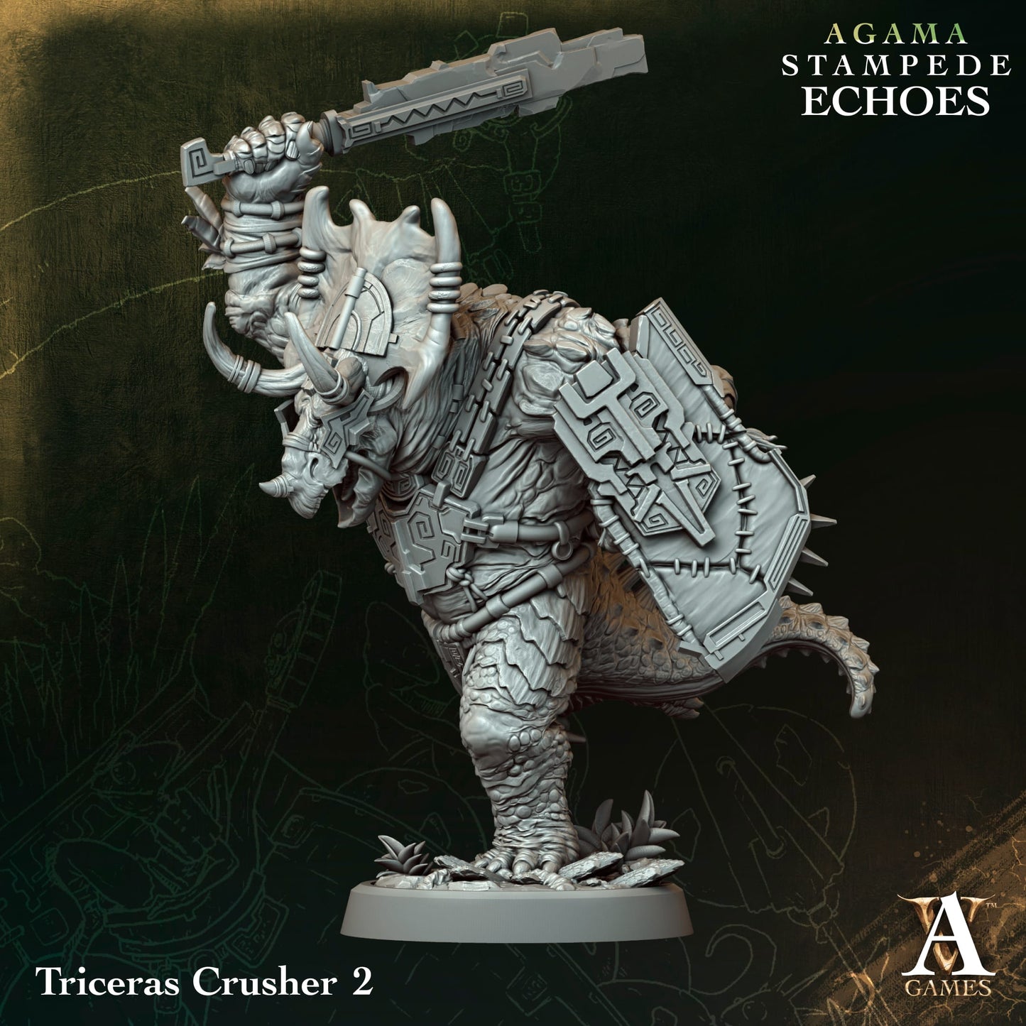Archvillain Games - Agmar: Stampede Echoes - Triceras Crusher