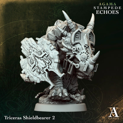 Archvillain Games - Agmar: Stampede Echoes - Triceras Shieldbearer