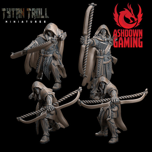 TytanTroll Miniatures - Elf Archer Pack-Miniature-Ashdown Gaming