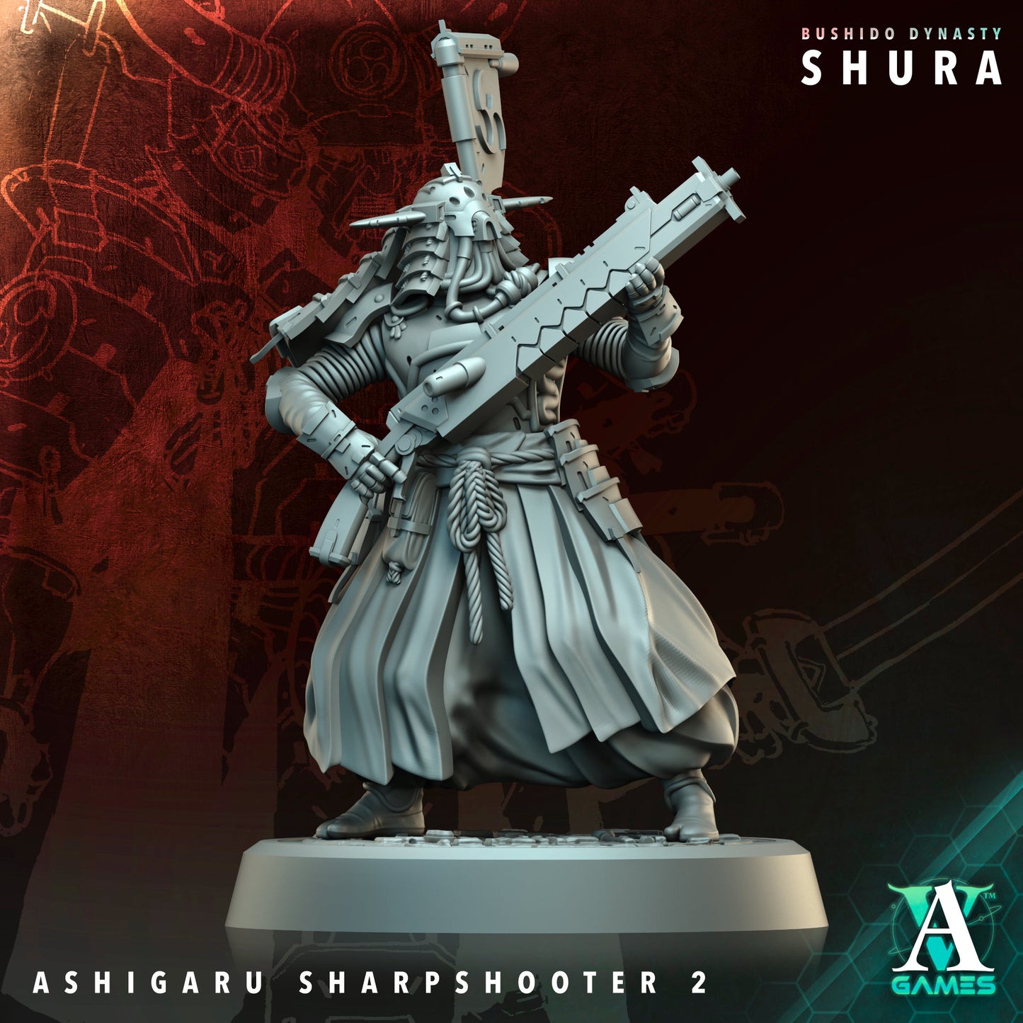 Archvillain Games - Bushido Dynasty: Shura - Ashigaru Sharpshooter