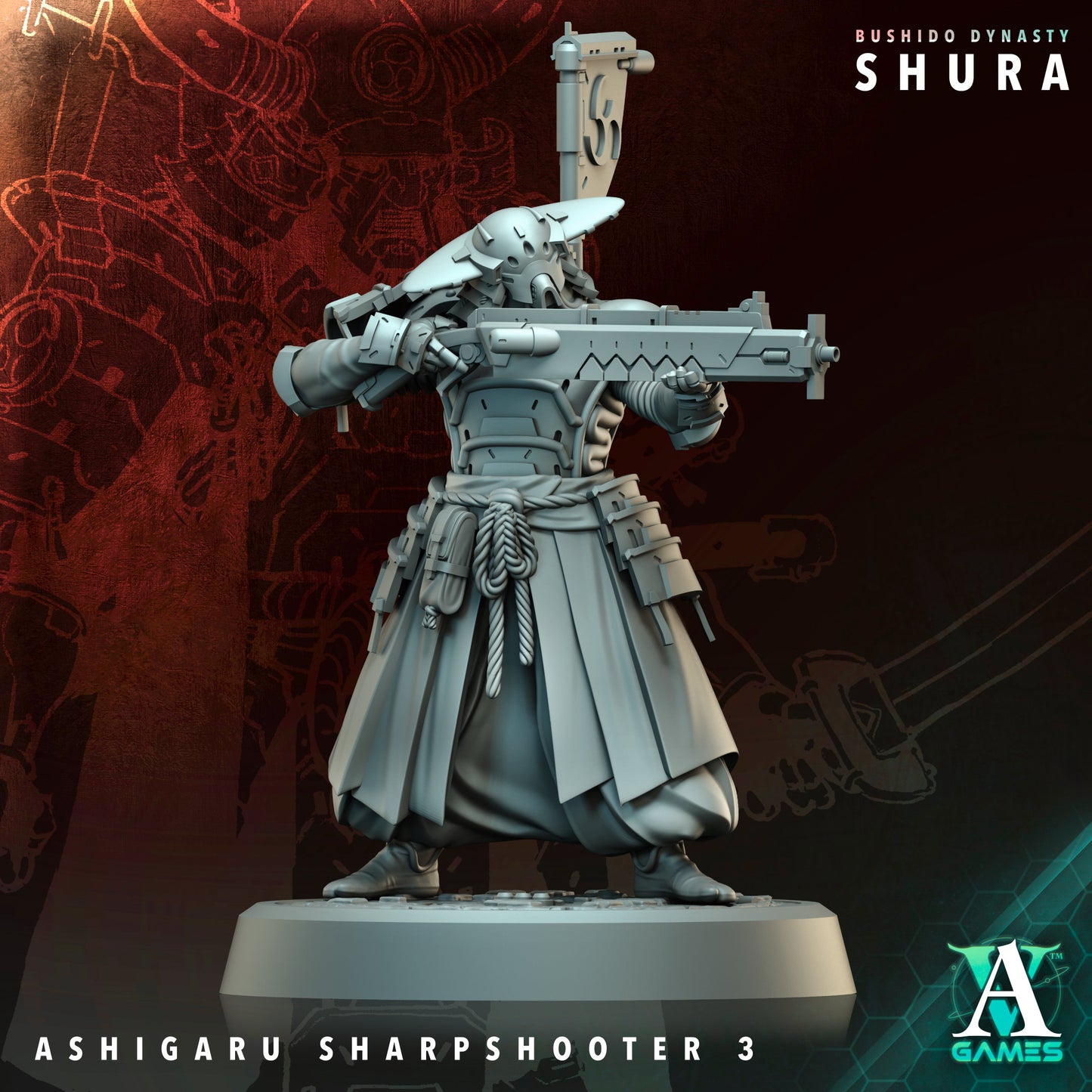 Archvillain Games - Bushido Dynasty: Shura - Ashigaru Sharpshooter