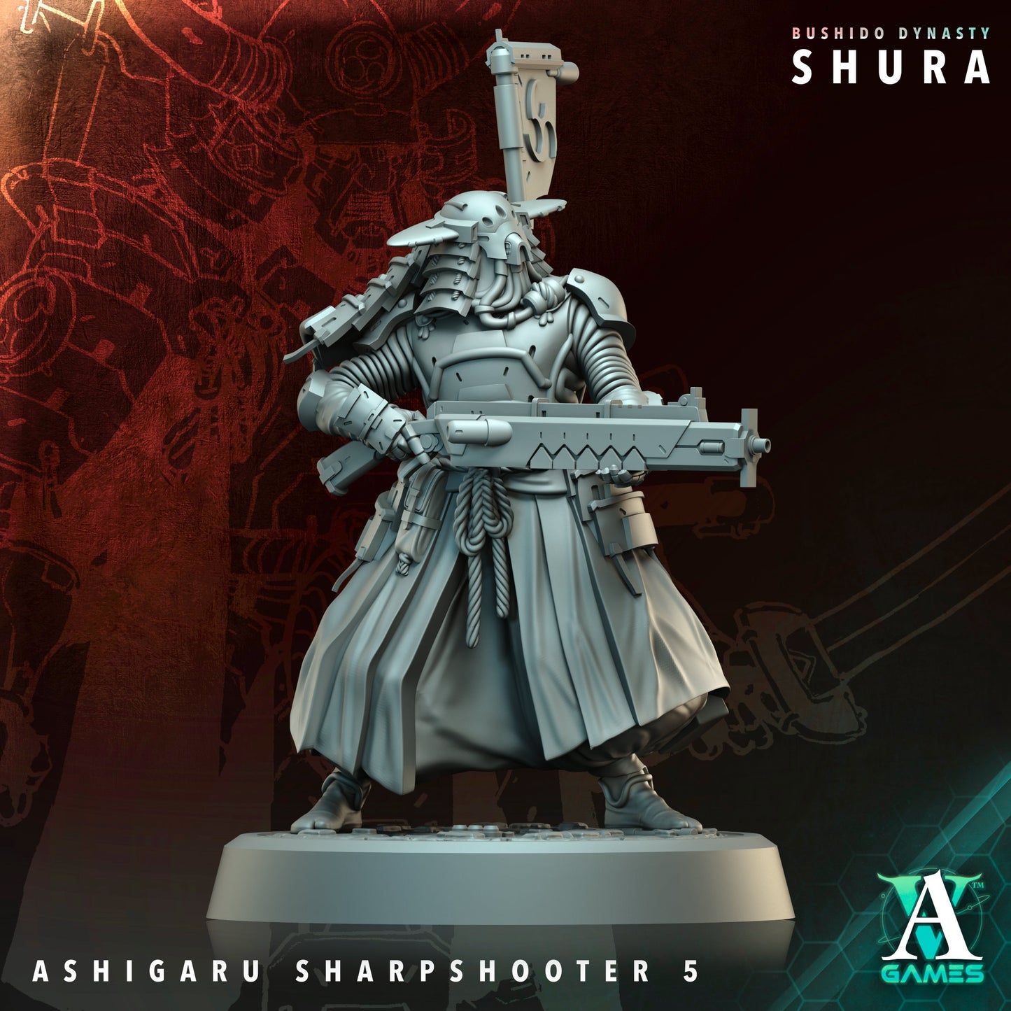 Archvillain Games - Bushido Dynasty: Shura - Ashigaru Sharpshooter