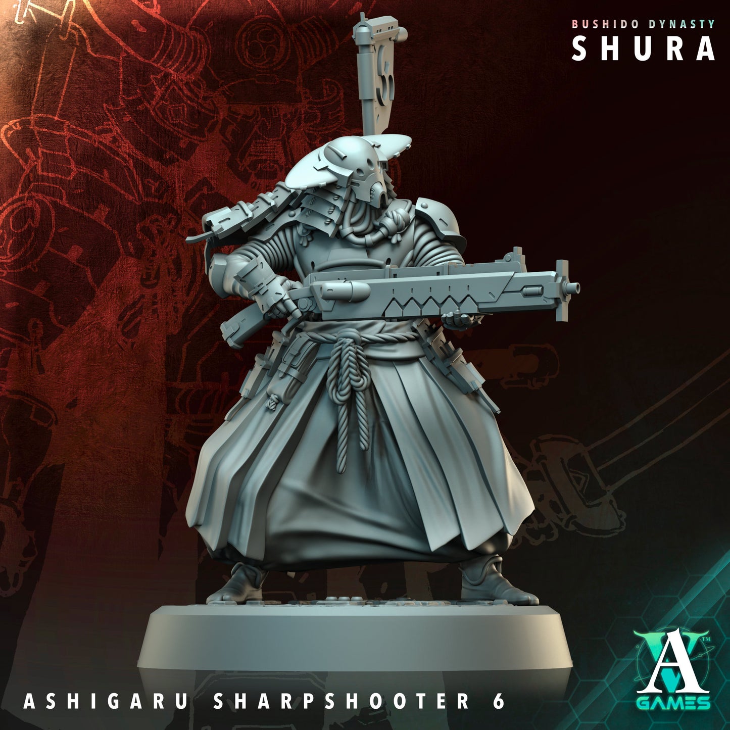 Archvillain Games - Bushido Dynasty: Shura - Ashigaru Sharpshooter