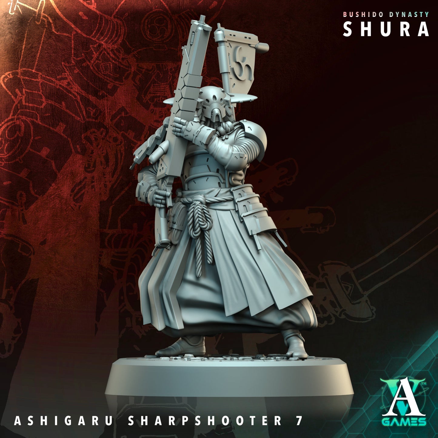Archvillain Games - Bushido Dynasty: Shura - Ashigaru Sharpshooter