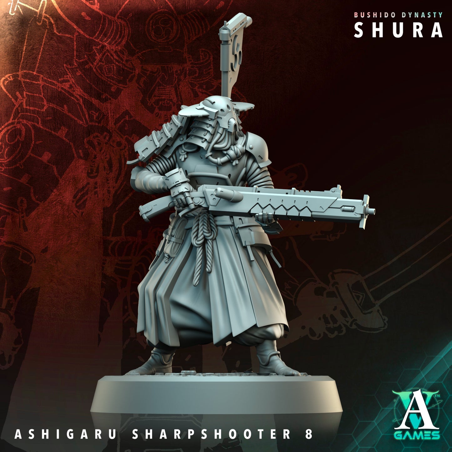 Archvillain Games - Bushido Dynasty: Shura - Ashigaru Sharpshooter