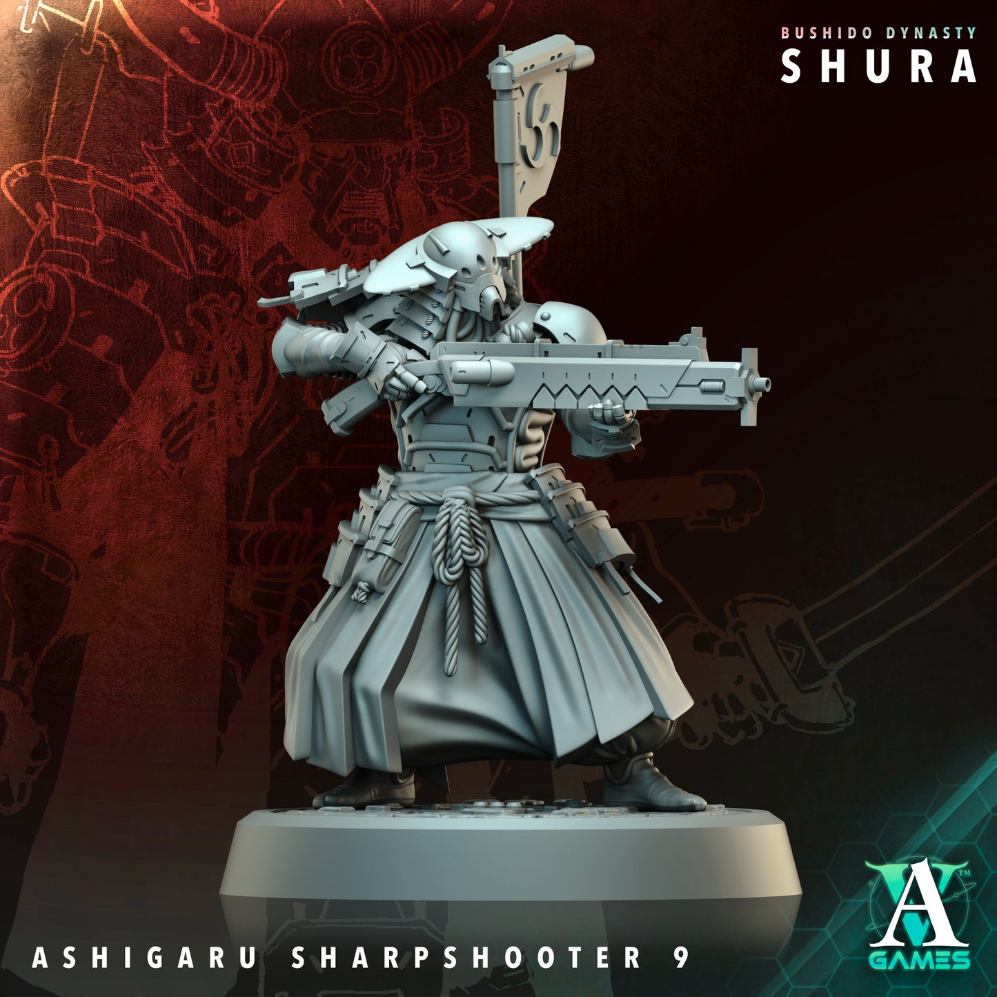 Archvillain Games - Bushido Dynasty: Shura - Ashigaru Sharpshooter
